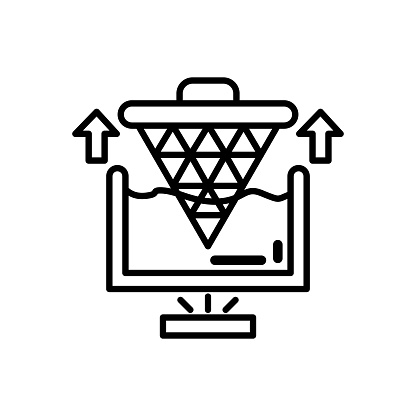 Nano Lithography  icon in vector. Logotype