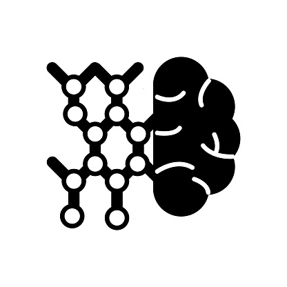 Nano Brain icon in vector. Logotype
