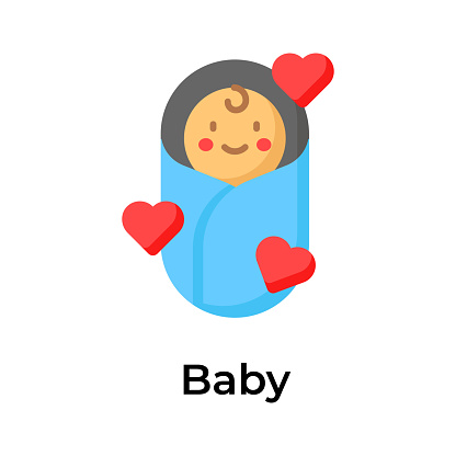 Have a look at this beautifully designed icon of baby in modern style