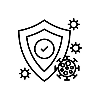 Nano Defense System icon in vector. Logotype