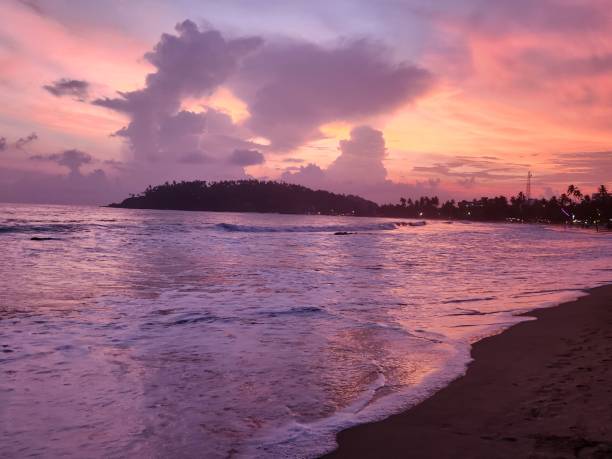 istock Amazing pink colorful sunset in Sri Lanka 2050366102