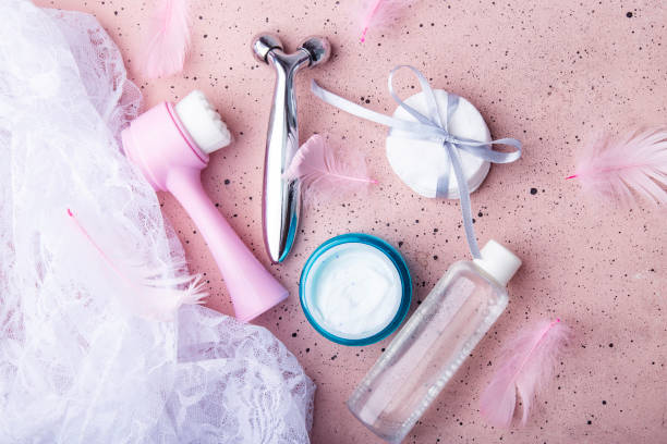 istock Beauty essentials products. Relaxation and SPA theme concept 2050372036