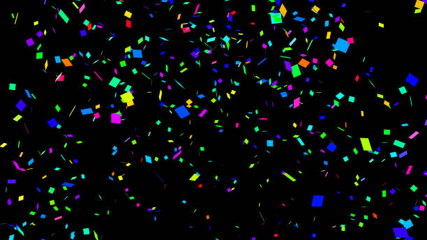 istock Colorful rainbow confetti isolated with alpha channel 2050378412