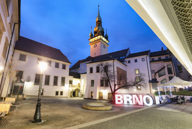 istock Old Town Hall in Brno at night, Czech Republic 2050412924