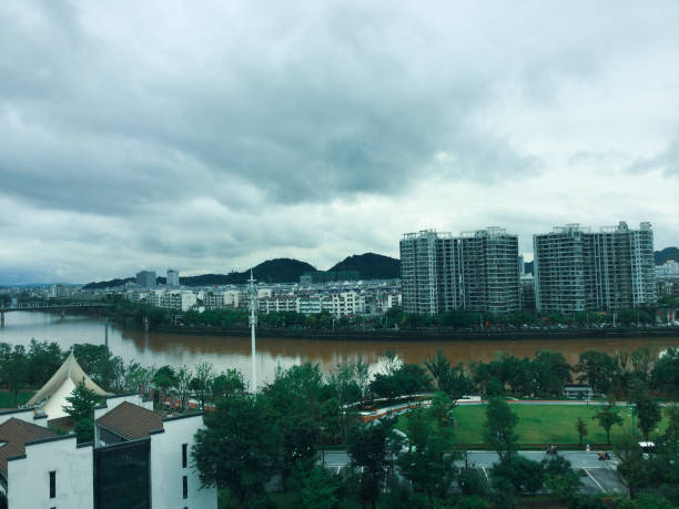 Cityscape with the river