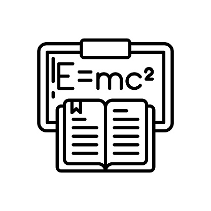 Theoretical Physics icon in vector. Logotype