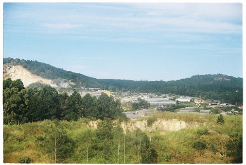 This photo taken with a film camera 3 years ago depicts the natural scenery of the trip