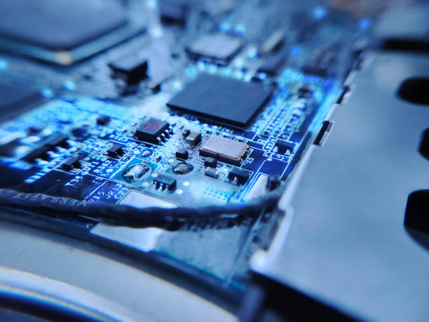istock The macro photography of printed circuit board PCB 2050455120
