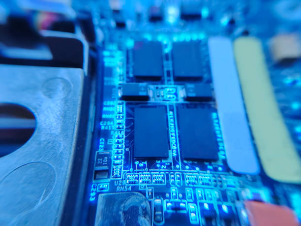 istock The macro photography of printed circuit board PCB 2050456401