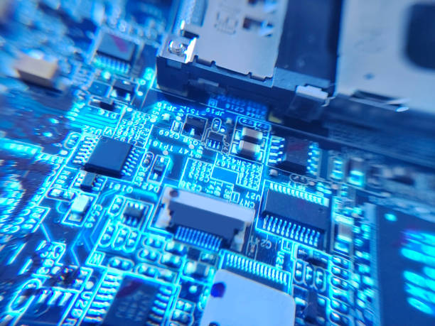istock The macro photography of printed circuit board PCB 2050458552