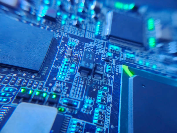 istock The macro photography of printed circuit board PCB 2050459591