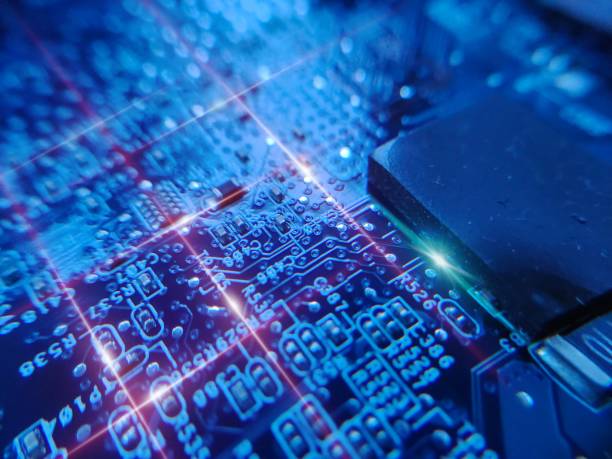 istock The macro photography of printed circuit board PCB 2050460659