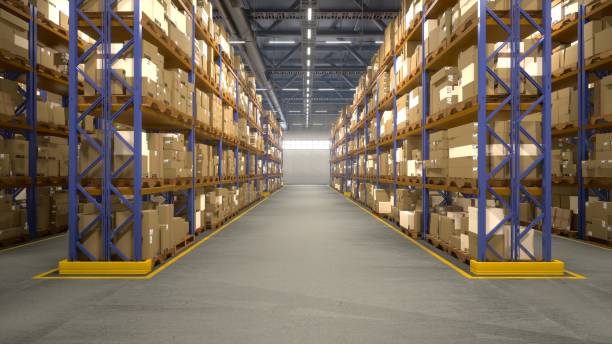istock Processing storehouse stocks boxes with order receipts and details 2050468579