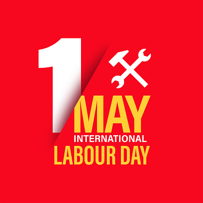 1 May international labour day poster