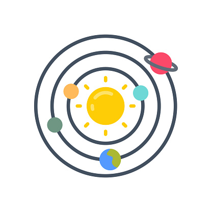 Solar System icon in vector. Logotype