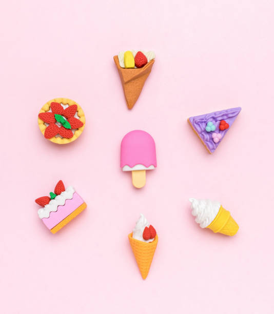 istock A large set of sweets on a pink background. 2050498913