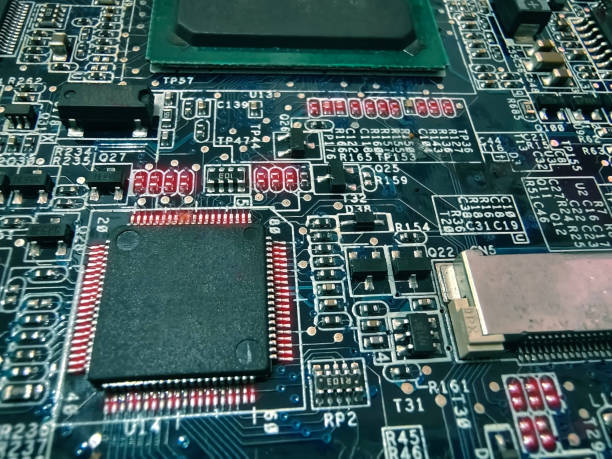 istock The macro photography of printed circuit board PCB 2050514116