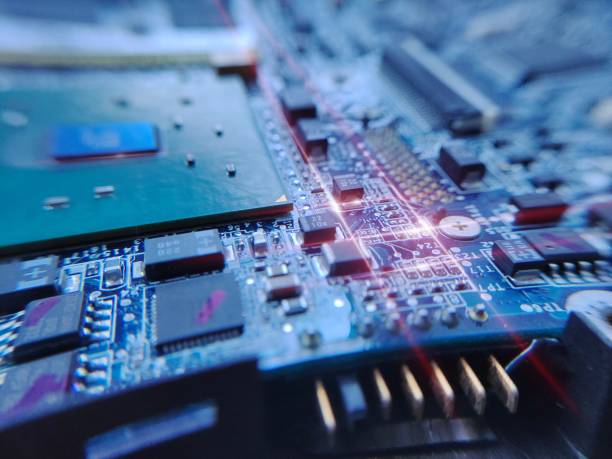 istock The macro photography of printed circuit board PCB 2050521220