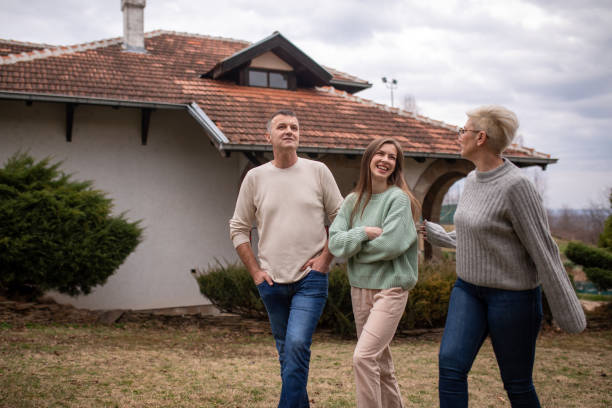istock Family walking around their home and admiring it 2050569887