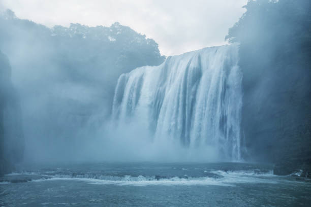 Huangguoshu Waterfall in the forest of Guizhou. China.