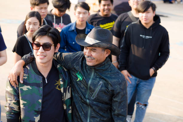 three winter men:  ethnically diverse group