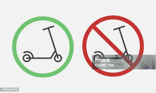 No Step Or Ride Scooter Informational Signs No Ride Scooters Forbidden Unallowed ...