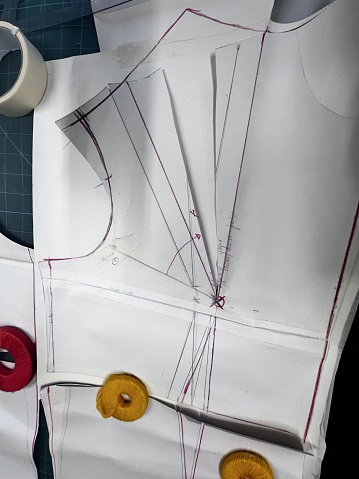 Making a body block for the perfect fit. Used in tailoring,dressmaking and fashion design