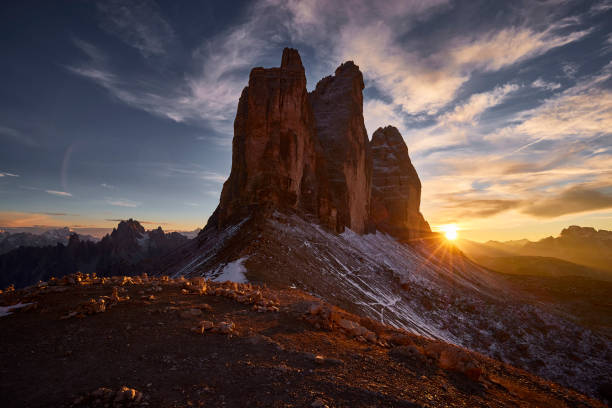 istock Tre Cime di Lavaredo, Dolomites, Italy during sunset 2050673708