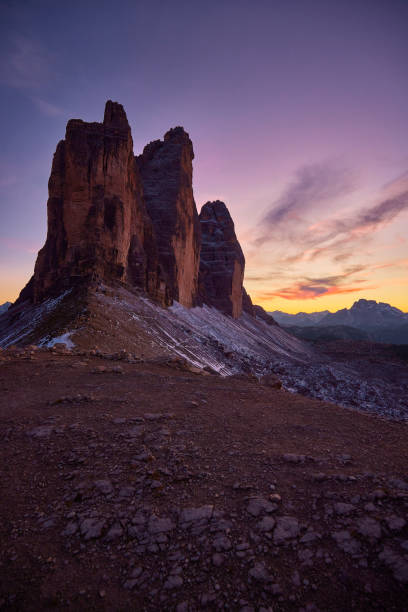 istock Tre Cime di Lavaredo, Dolomites, Italy during blue hour 2050676051
