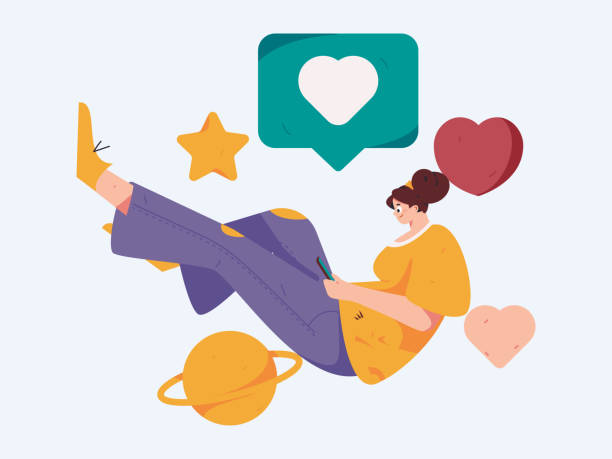 istock Happy Valentine's Day flat character vector concept business hand drawn illustration 2050690816