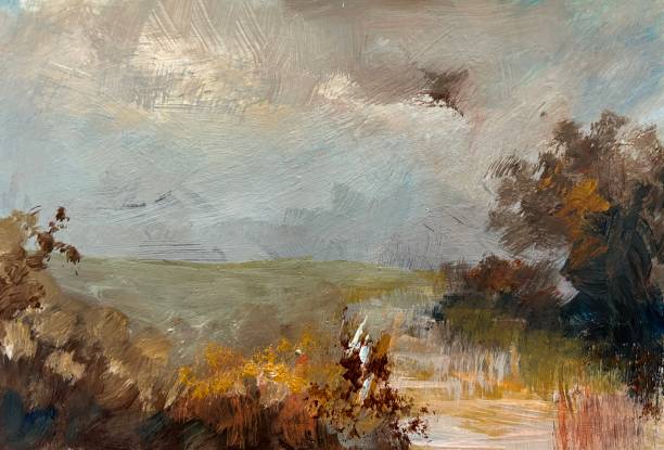 istock Autumn Landscape in Oil Painting Style 2050697317