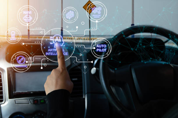 istock Concept of using artificial intelligence to control vehicles to facilitate autonomous driving. 2050715236