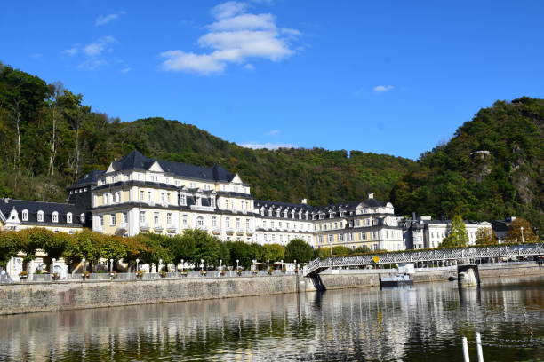 Bad Ems, Germany - 09/22/2022: historic spa buildings in Bad Ems