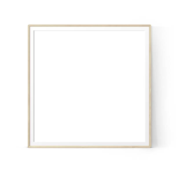 istock Empty various style of light wood photo wall frame isolated on plain background ,suitable for your asset elements. 2050731729