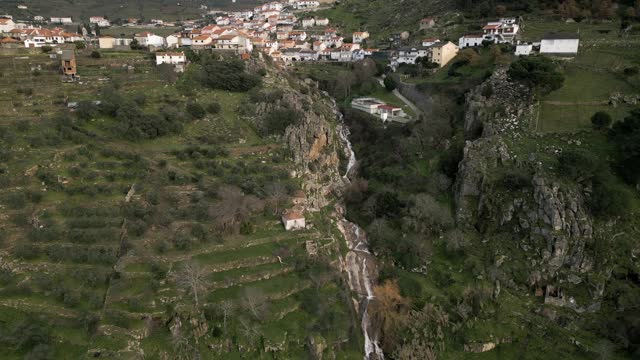 Valdigem Valley Aerial Spin, Lamego, Portugal - aerial