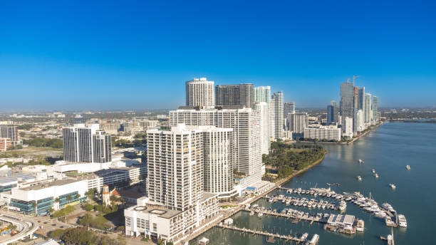 istock Aerial view on Miami from the south channel 2050814962
