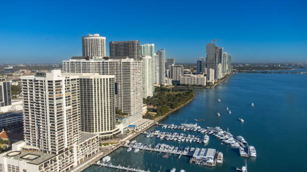 istock Aerial view on Miami from the south channel 2050814974