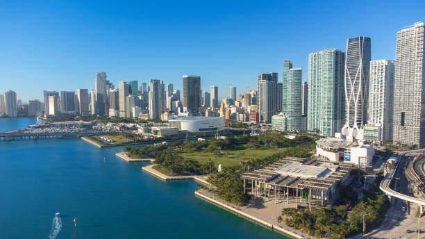 istock Aerial view on Miami from the south channel 2050814987