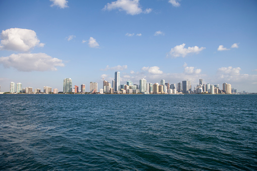 Miami Skyline, Overview with water in the foreground