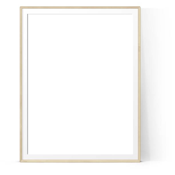 istock Empty various style of light wood photo wall frame isolated on plain background ,suitable for your asset elements. 2050851295