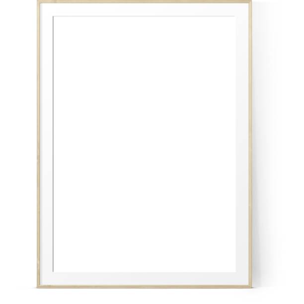 istock Empty various style of light wood photo wall frame isolated on plain background ,suitable for your asset elements. 2050859665