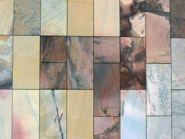 istock Artistic Geology: Multicolored Stone Tile Mosaic - Stock Photo 2050865896
