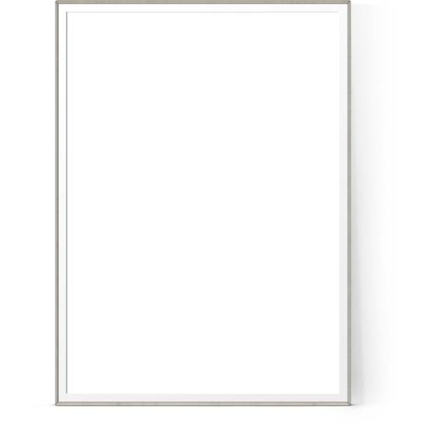 istock Empty various style of silver photo wall frame isolated on plain background ,suitable for your asset elements. 2050867457