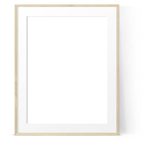 istock Empty various style of light wood photo wall frame isolated on plain background ,suitable for your asset elements. 2050878481