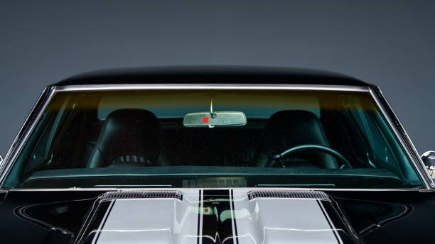 istock 1968 Black Muscle Car 2050942645