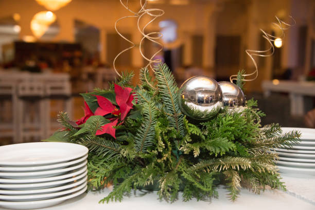 istock Christmas centerpiece at business event 2050982324