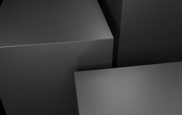 istock Dark cubes futuristic design studio for product and packaging. 2050997633