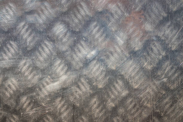 Close up view of metal cladding