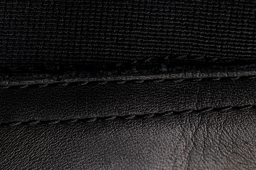 black danim texture background, textile of jeans fashion for clothing design