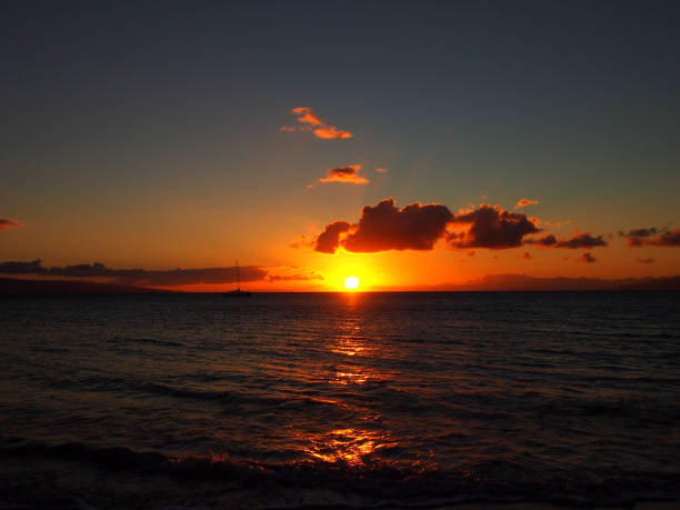 A Sunset on the Hawaiian Island of Maui